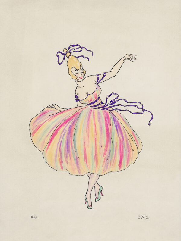 danser med lilla bånd, plakat