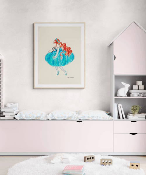 kvinde i ballonkjole