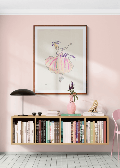 danserinde med lilla bånd