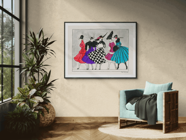 sunlit-room-with-an-armchair-and-tropical-plants gjelleruphus plakater