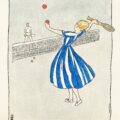 tennis pigen, gjellerup, plakat